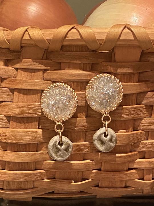Pottery Earrings in Durham, North Carolina